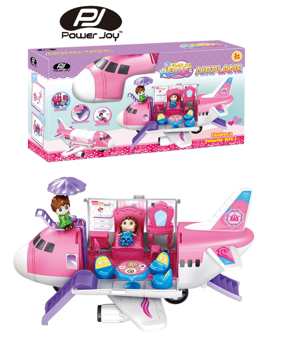 P.Joy Playhome Airplane Playset W/2Dolls - Dolls & Accessories - P.JOY - Shop in Bahrain
