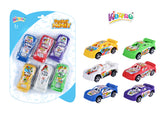 KIDZ. PULL BACK RACING CAR 6PCS BC Default Title