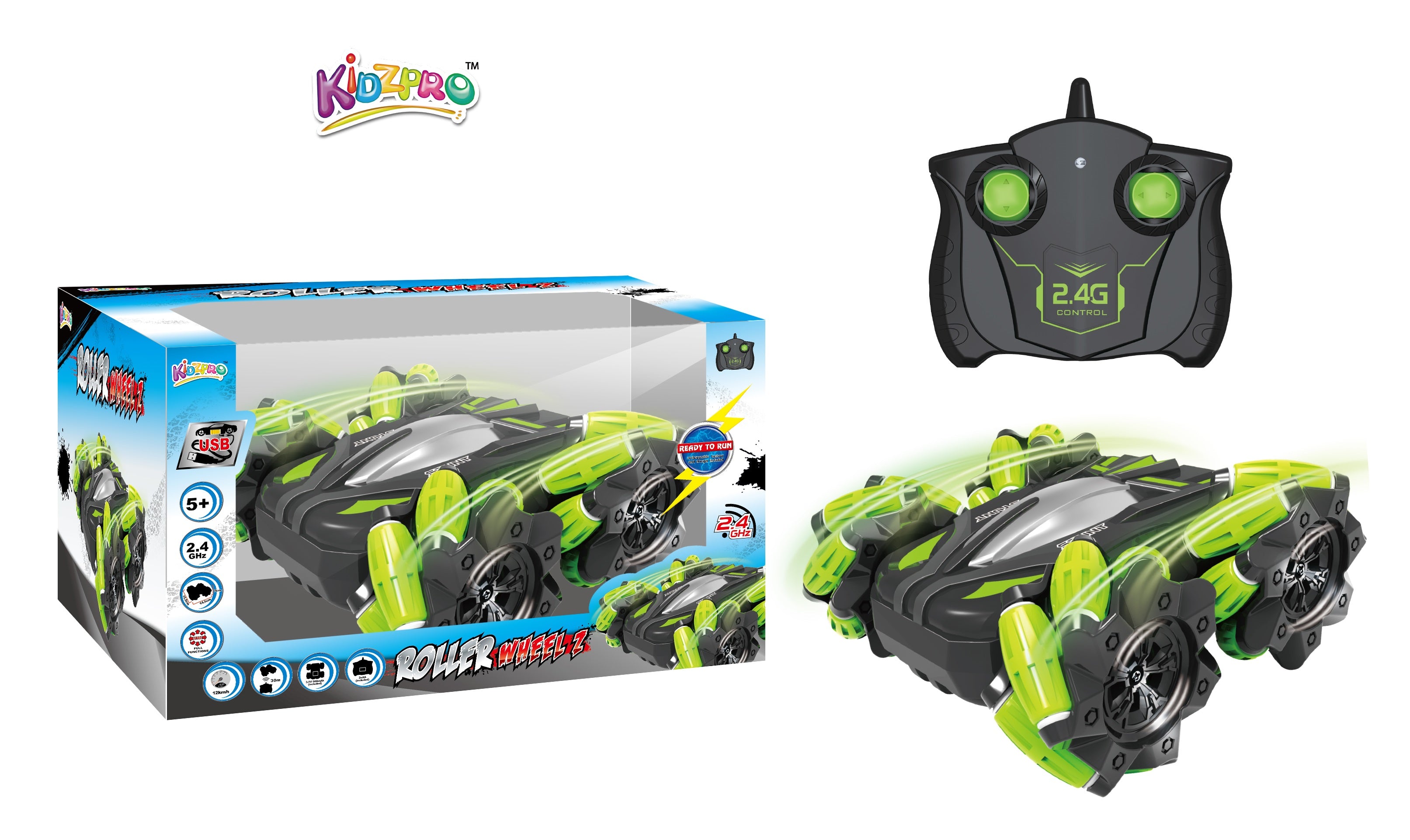 KIDZ. RC ROLLER WHEELZ 2.4G BPC Default Title