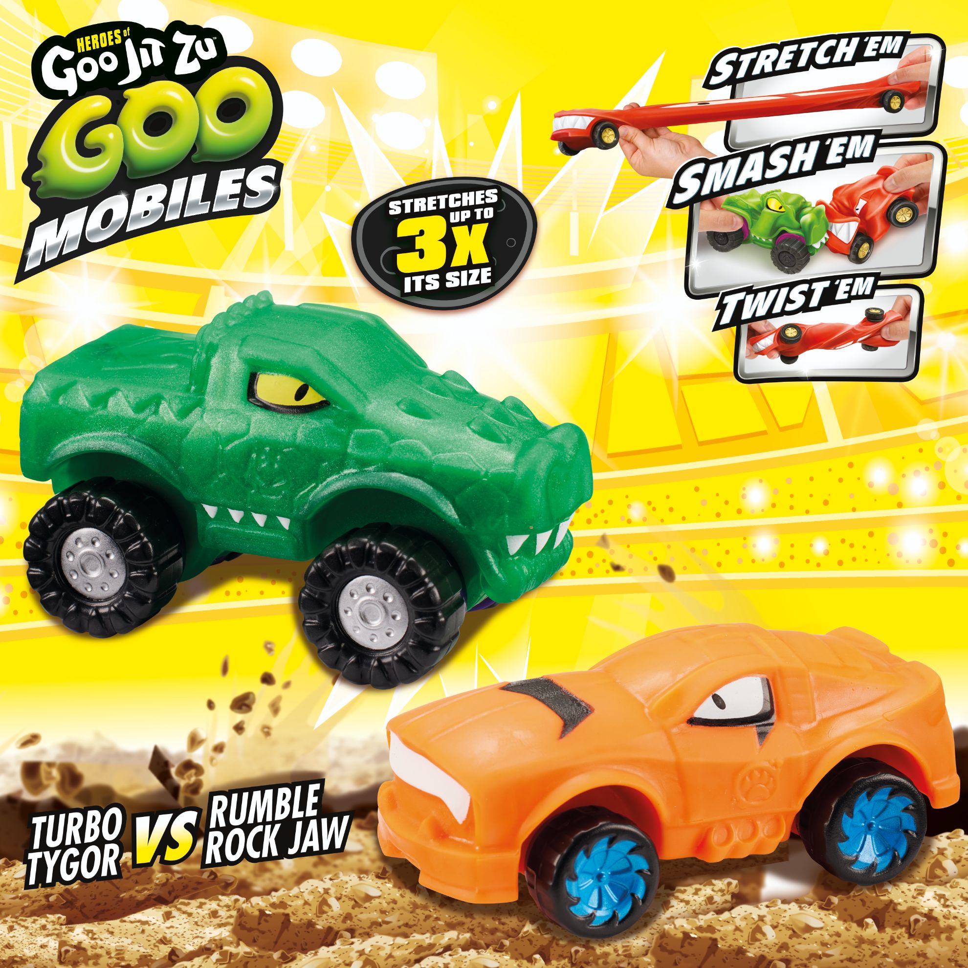 Heros Of Goo Jit Zu Goo Mobiles Versus Smash Pack - Turbo Tygor Vs Rumble Rockjaw-Goo Jit Zu-630996426746