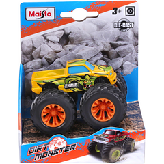 Dirt Monster Asst. (free wheeling action, oversized rubber monster truck tires, wild graphics)
