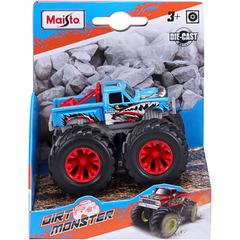Dirt Monster Asst. (free wheeling action, oversized rubber monster truck tires, wild graphics)