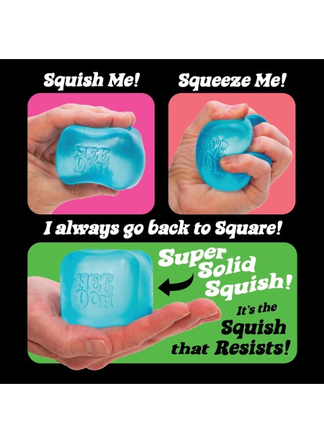 Nice Cube Super Solid Squish Squeeze Fidget Sensory Toy Blue