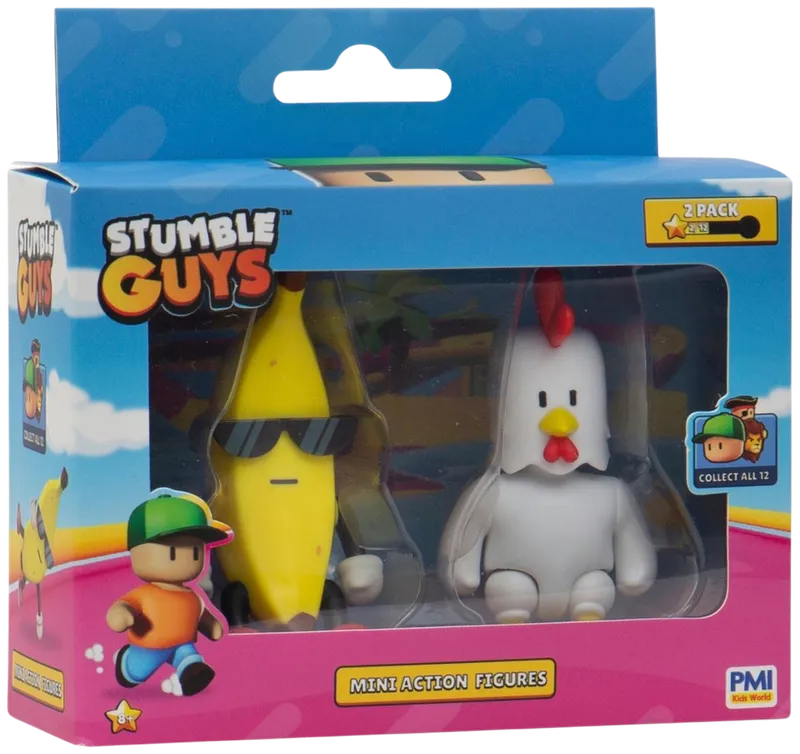 Stumble Guys Mini Action Fig 3"2-Pk Asst(Assorted - Includes 1) by Stumble Guys for kids - figures