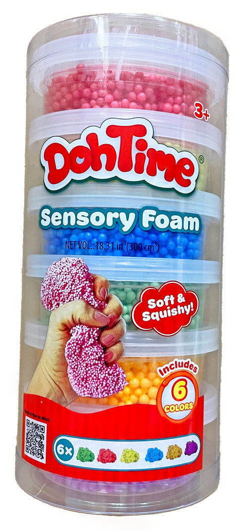 Dohtime Sensory Foam 6Colors Pdq12 (Assorted - Includes 1)-Slime & Dough-TOYPRO-