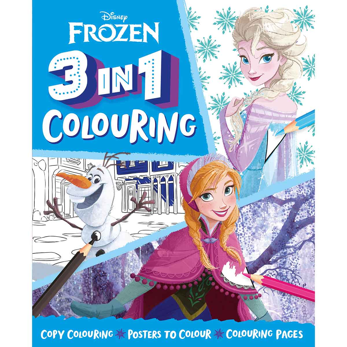 Disney Frozen: 3-In-1 Colouring-Disney-9781800222984