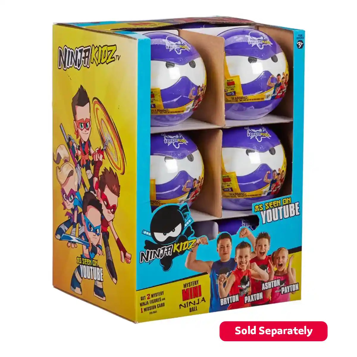 Mini Ninja Head(Assorted - Includes 1)-Action Figures-Ninja-