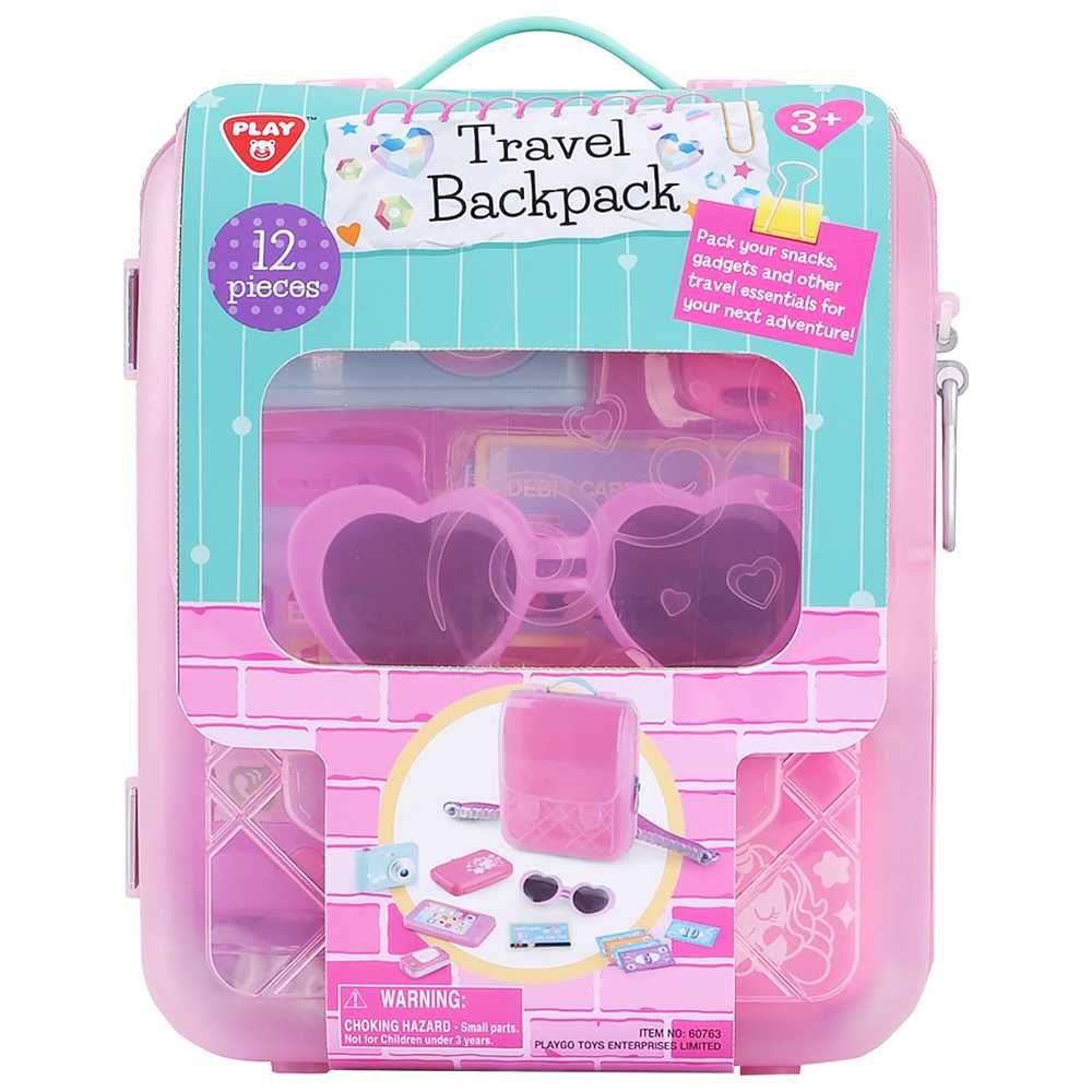 PLAYGO TRAVEL BACKPACK - 12 PCS * (PINK)
