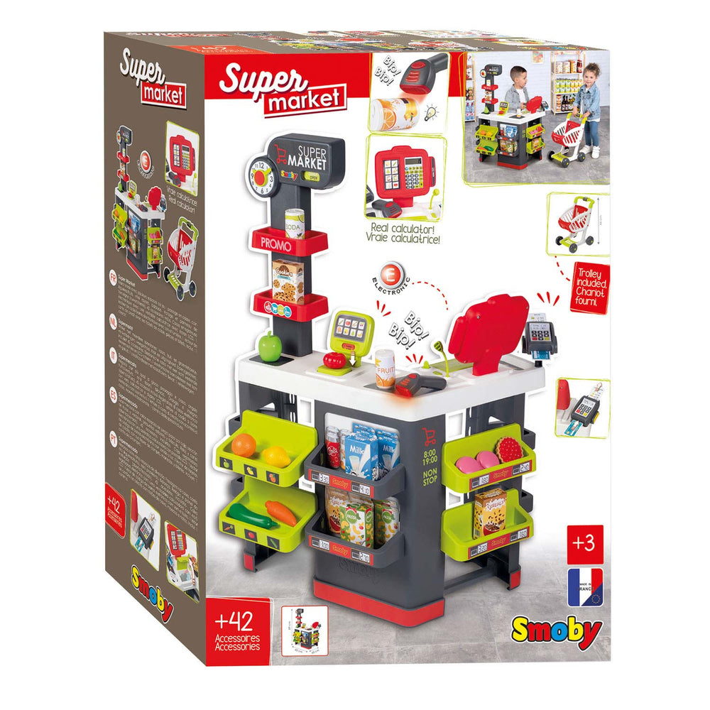 Smoby - Super Market With 42 Accessories-Smoby-3032163502289