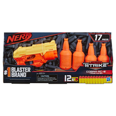 Nerf Alpha Strike Cobra Rc 6 Dart Gun Set With Target Bottles-NERF