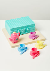 PLAYGO MUSICAL TEA SET BASKET B/O *