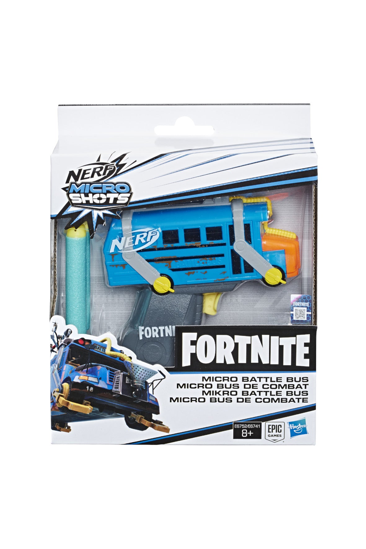 Nerf Microshots Fortnite Micro Battle Bus Blaster For Nerf Guns-NERF