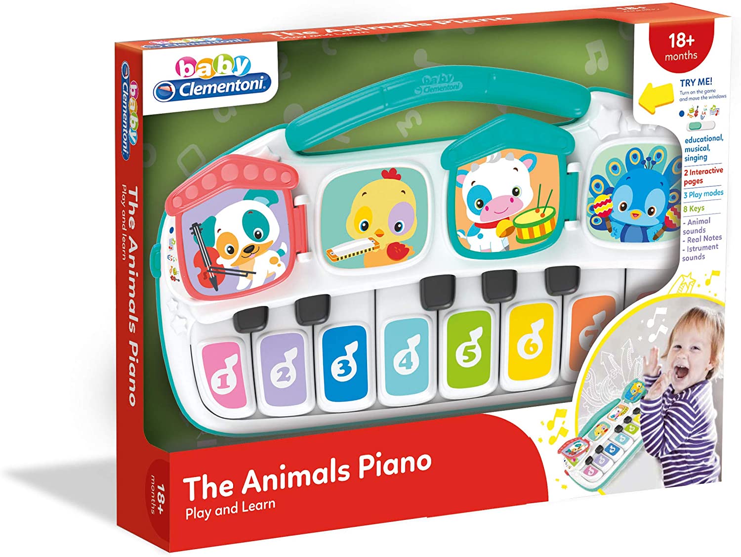 CLEMENTONI BABY ANIMAL PIANO B/O