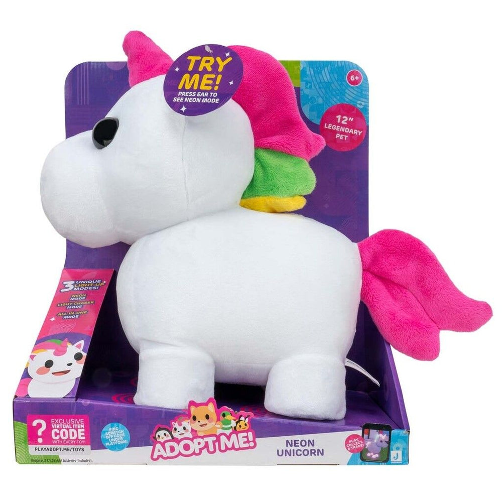 Adoptme Plush Neon Unicorn 12 B/O-JASWAR