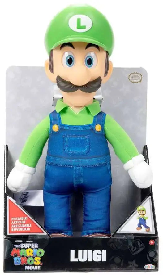 Nintendo Super Mario Movie Plsh 15Luigi-Plush Toys-World of Nintendo-192995416284