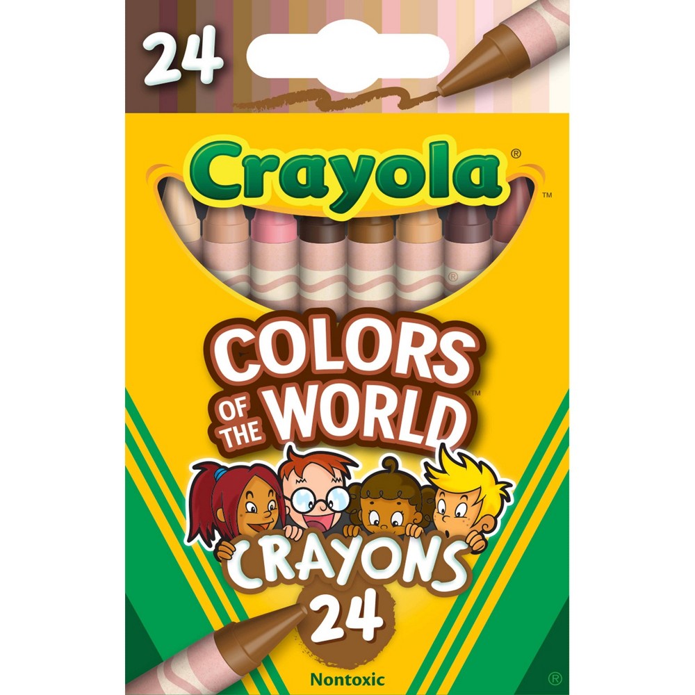 Crayola 24Ct Crayons - Colors Of The World-Shubaik Lubaik