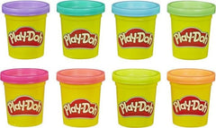 Play-Doh Neon Pack Of 8 Colours E5063 - Non Toxic-HASBRO LICENSED PLAYDOH