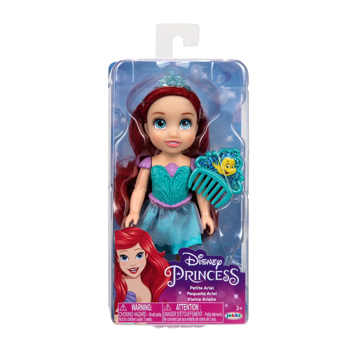 DPRINCESS PETITE DOLL ARIEL W/COMB 6