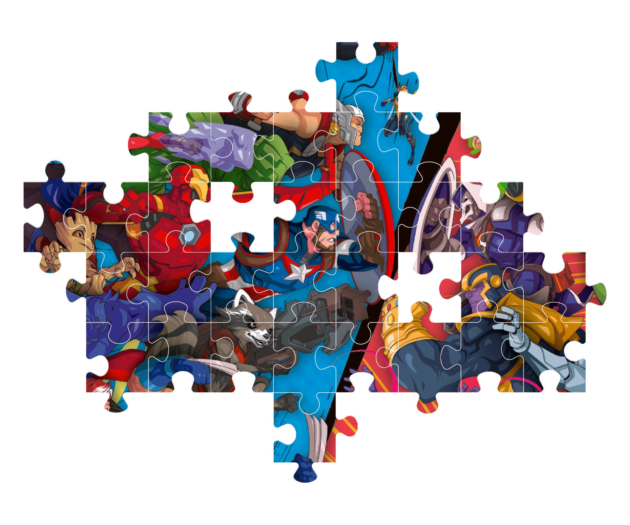 CLEM. PUZZLE MARVEL HEROES VS VILLAIN104