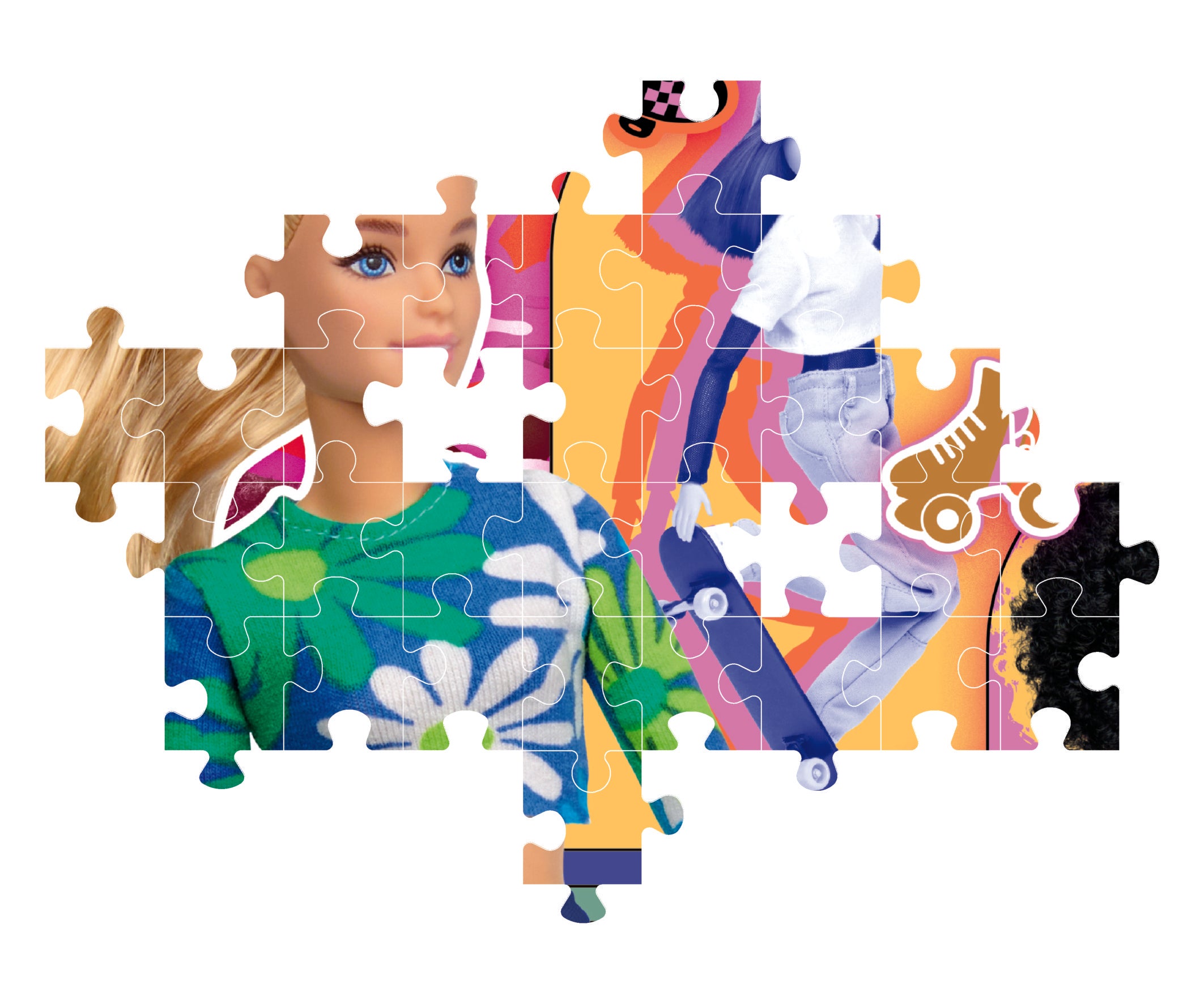 CLEM. PUZZLE BARBIE SPORTY 104PCS