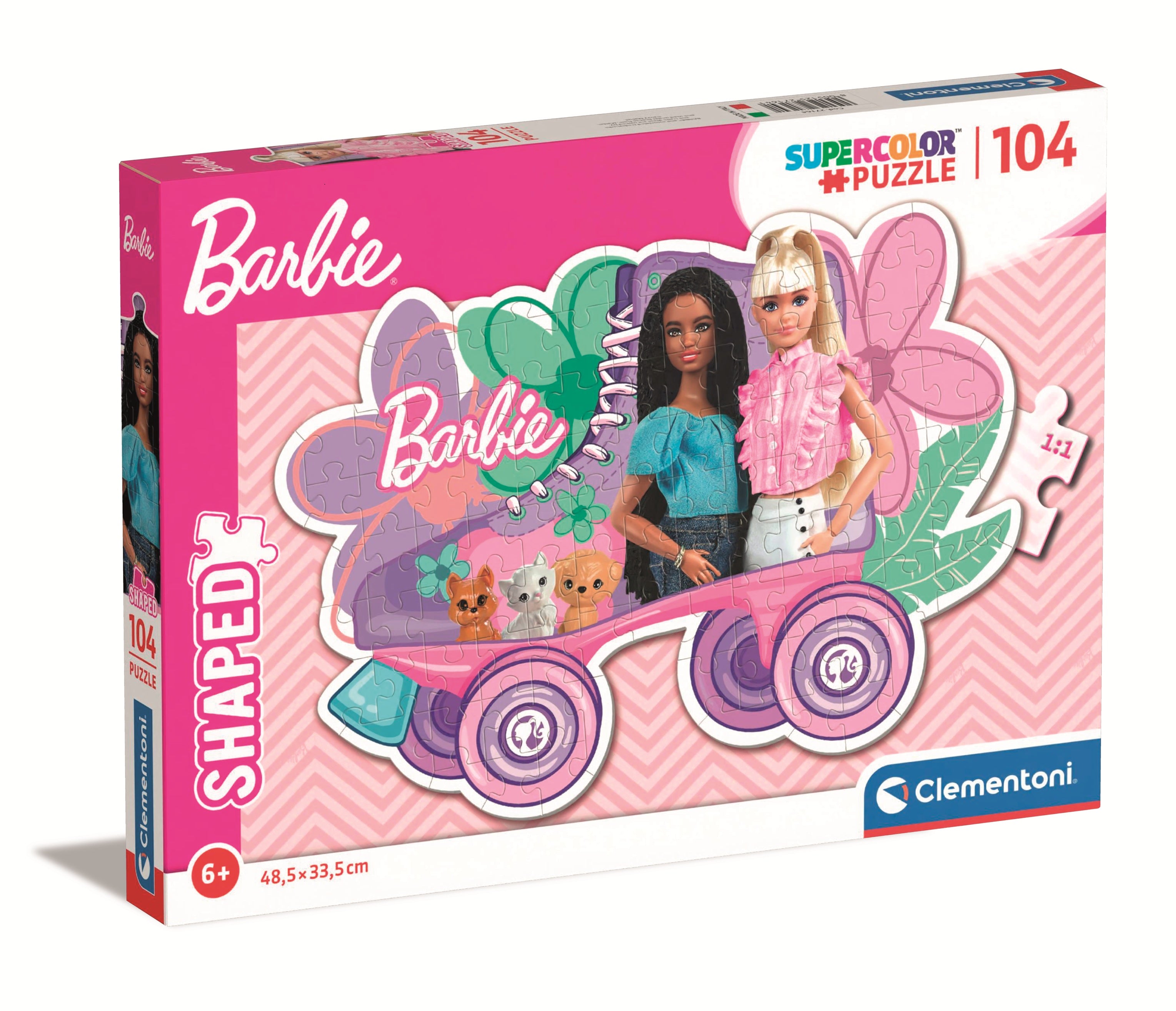 CLEM. PUZZLE BARBIE&SKATE 104PCS