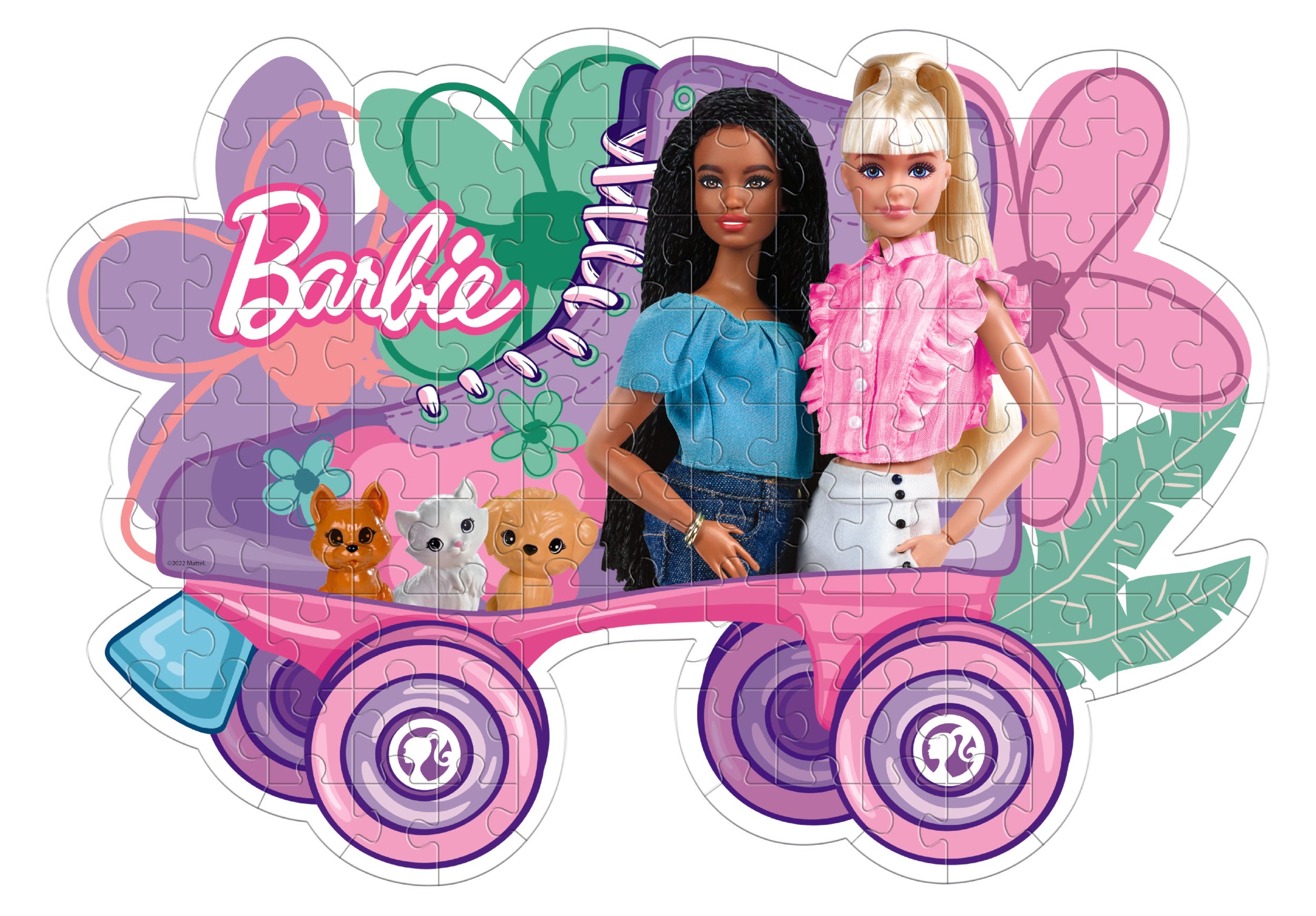 CLEM. PUZZLE BARBIE&SKATE 104PCS