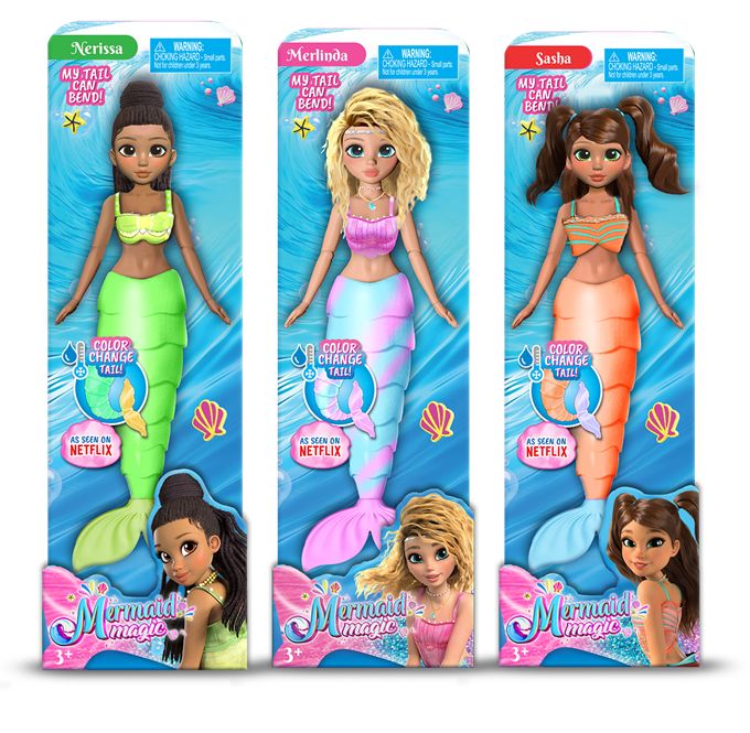 MERMAID MAGIC DOLL 9 3ASST