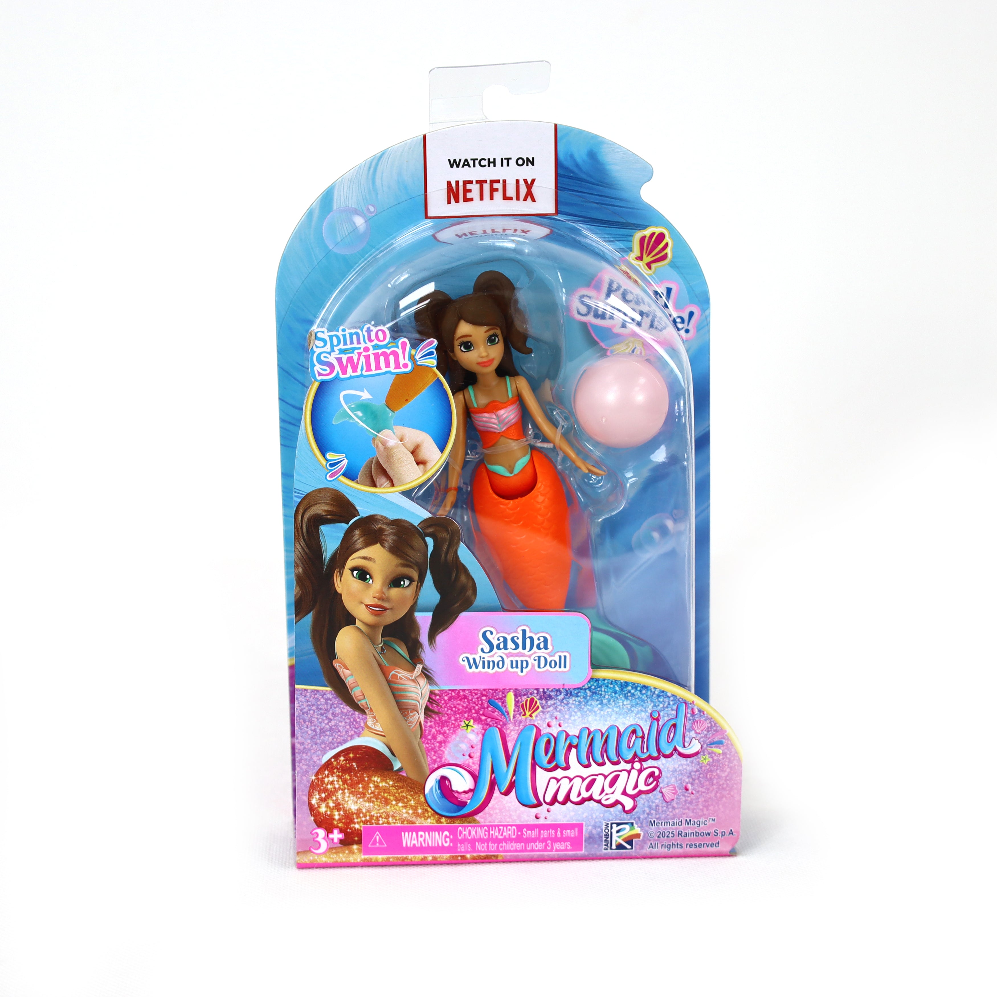 MERMAID MAGIC WINDUP DOLL 5 3ASST