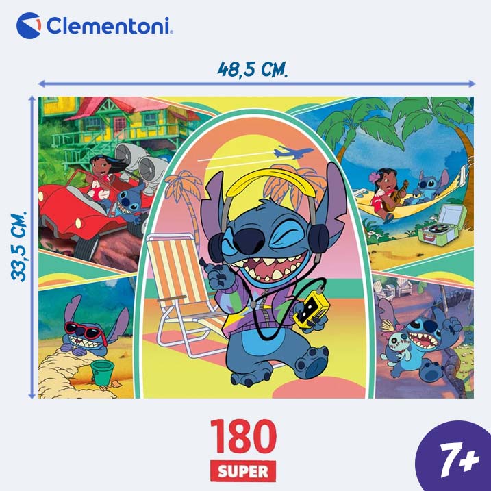 CLEM. PUZZLE ADVENTURER STITCH 180PCS