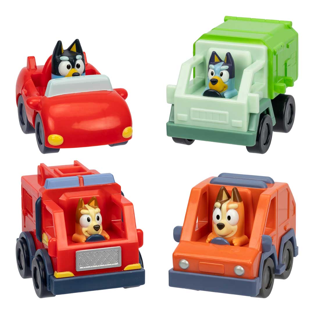 Bluey S12 Mini Racers S/Pk Cdu-Action Figures-Bluey-