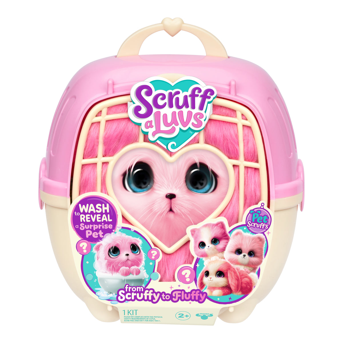 SCRUFF A LUVS PET SINGLE PK PINK