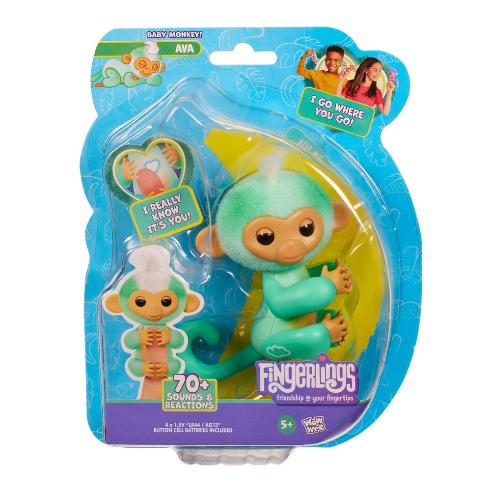 Fingerlings 2.0 Monkey - Teal Ava-GIFTS & NOVELTIES-Wow Wee-