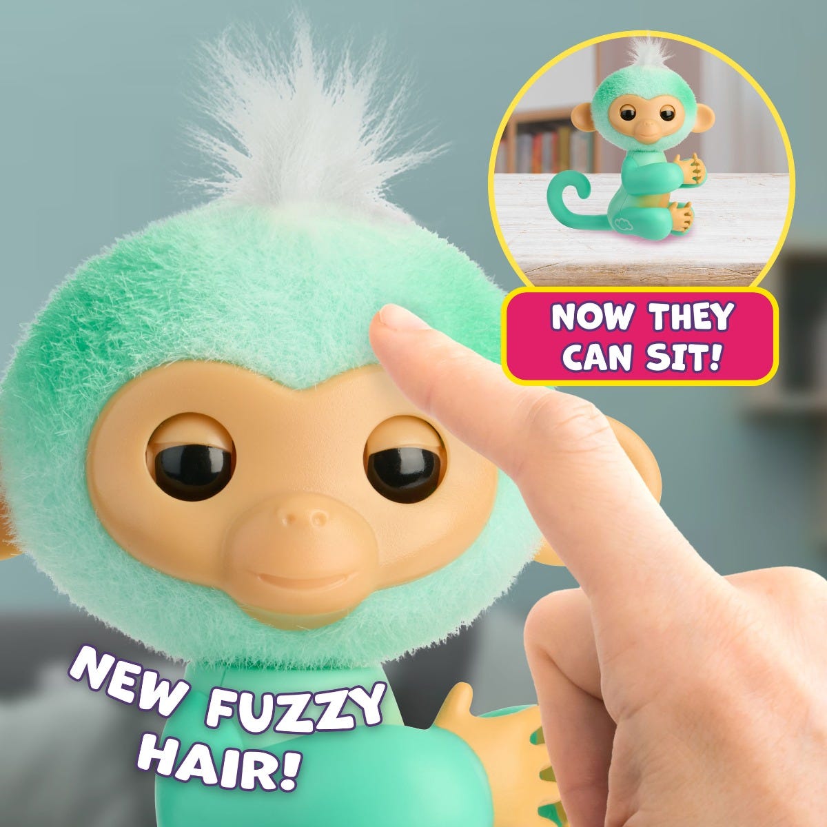 Fingerlings 2.0 Monkey - Blue Leo-GIFTS & NOVELTIES-Wow Wee-