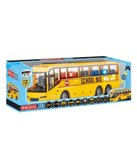 P.Joy Rc School Bus W/ Lights Bpc Red & yellow-Cars & Vehicles-P.JOY-