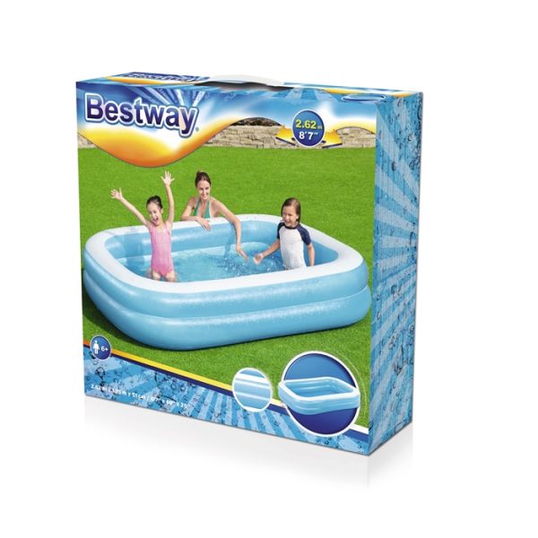 Bestway Pool Rectngulr Blue 262X175X51 M.M-SWIMMING POOL-Bestway-