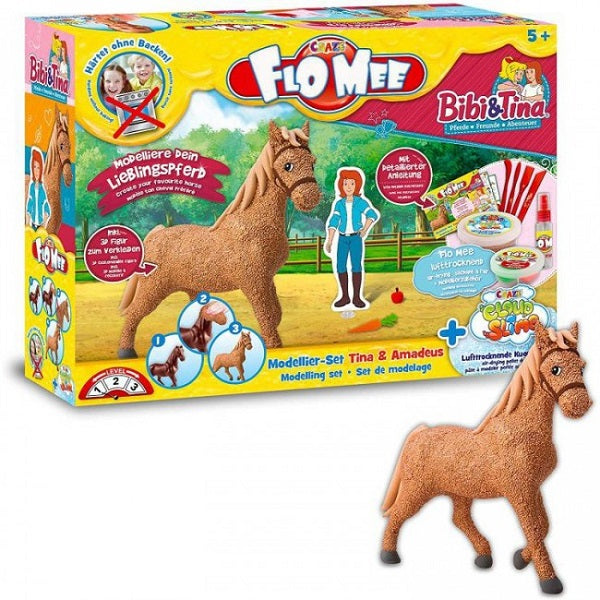 Flo Mee Meets Cloud Slime Horse-Set 
Tina & Amadeus-slime & Dough-Craze-4059779015155