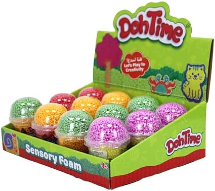 Dohtime Sensory Foam 3Colors Pdq12 (Assorted - Includes 1)-Slime & Dough-TOYPRO-