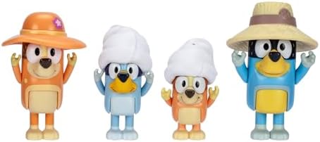 BLUEY S11 HOLIDAY FIG 4PK- FAMILY TRIP