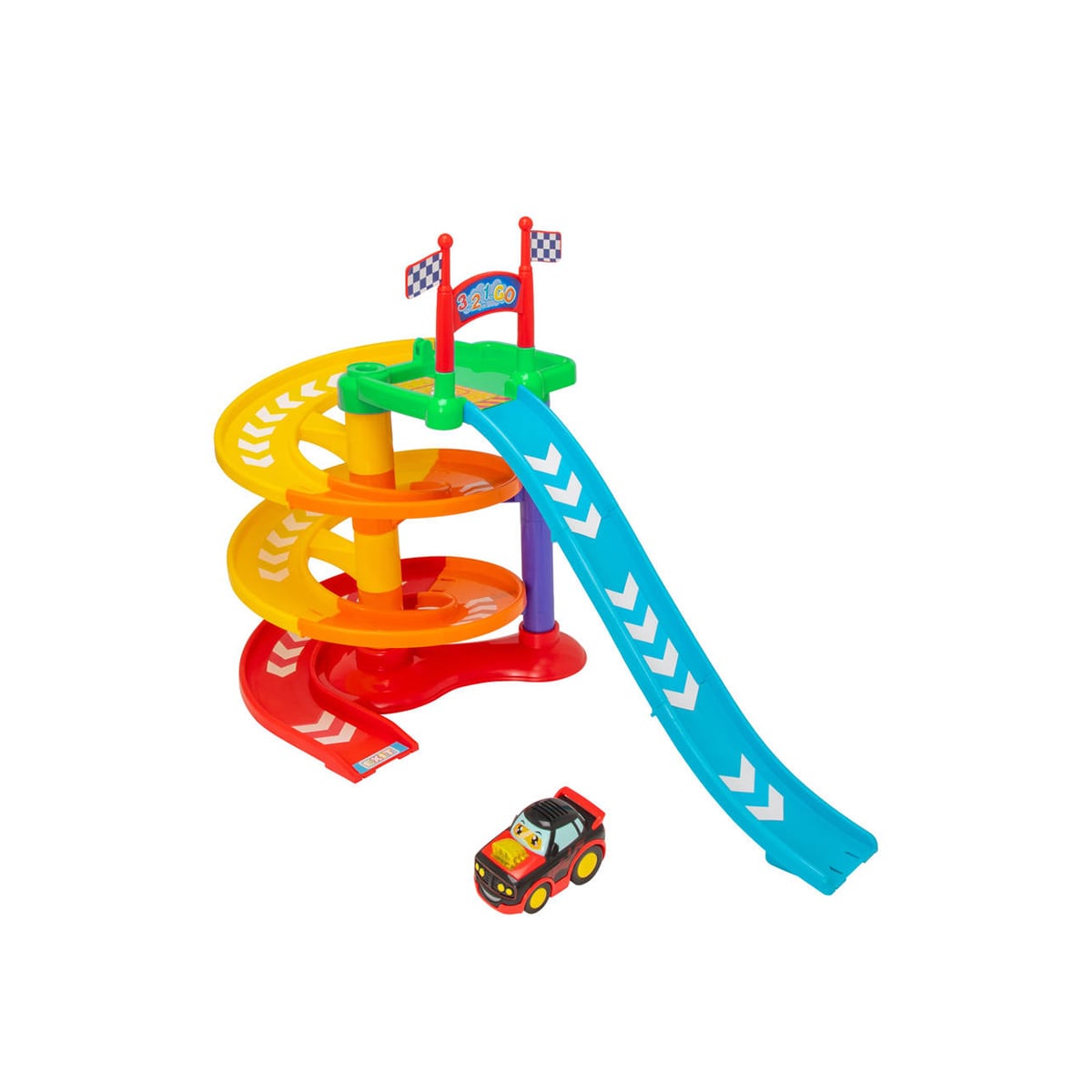 Tiny Teamsterz Beep and Go Twisting Tower With 1 Car