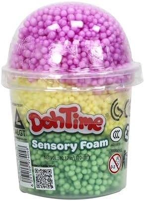 Dohtime Sensory Foam 3Colors Pdq12 (Assorted - Includes 1)-Slime & Dough-TOYPRO-