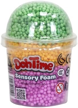 Dohtime Sensory Foam 3Colors Pdq12 (Assorted - Includes 1)-Slime & Dough-TOYPRO-