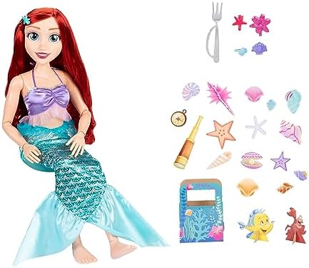 Disney Princess Ariel Doll Plydate W/Acces 32-Dolls & Accessories-JAKKS-