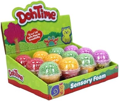 Dohtime Sensory Foam 3Colors Pdq12 (Assorted - Includes 1)-Slime & Dough-TOYPRO-