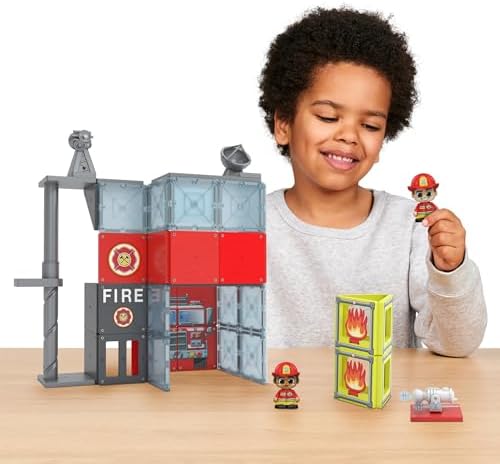 Tile Town Fire Station Tile Set-ACTION FIGURES & PLAYSETS-Tile Town-