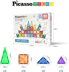 Picasso Mag. Mini Diamnd Buildng 40Pcs - Games & Puzzles - PICASO - Shop in Bahrain