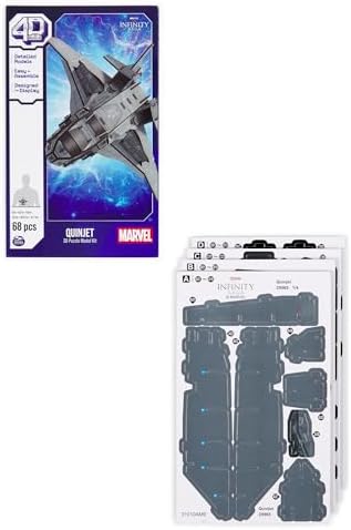 Puzzle 4D Marvel Quinjetl-Games & Puzzles-Cardinal Games-