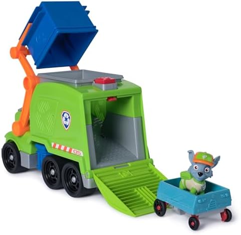 Paw Patrol Dlx Vhcl Recyclingtruck Rocky-ACTION FIGURES & PLAYSETS-Paw Patrol-