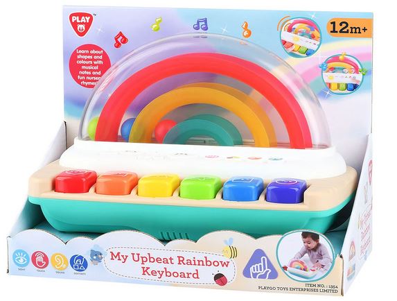 PLAYGO MY UPBEAT RAINBOW KEYBOARD B/O * by Play Go for kids - toys