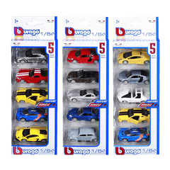 1/64 Vehicles, 5-PK. 
Assortments:
2007 BMW 760li, 2006 Lamborghini Gallardo, 1964 VW Beetle, Lamborghini Aventador, Volkswagen Van, Peugeot RCZ