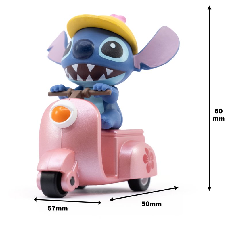 Lilo&Stitch Zoom Hero Pullback 7Asst(Assorted - Includes 1)-Dolls & Accessories-MAXX-